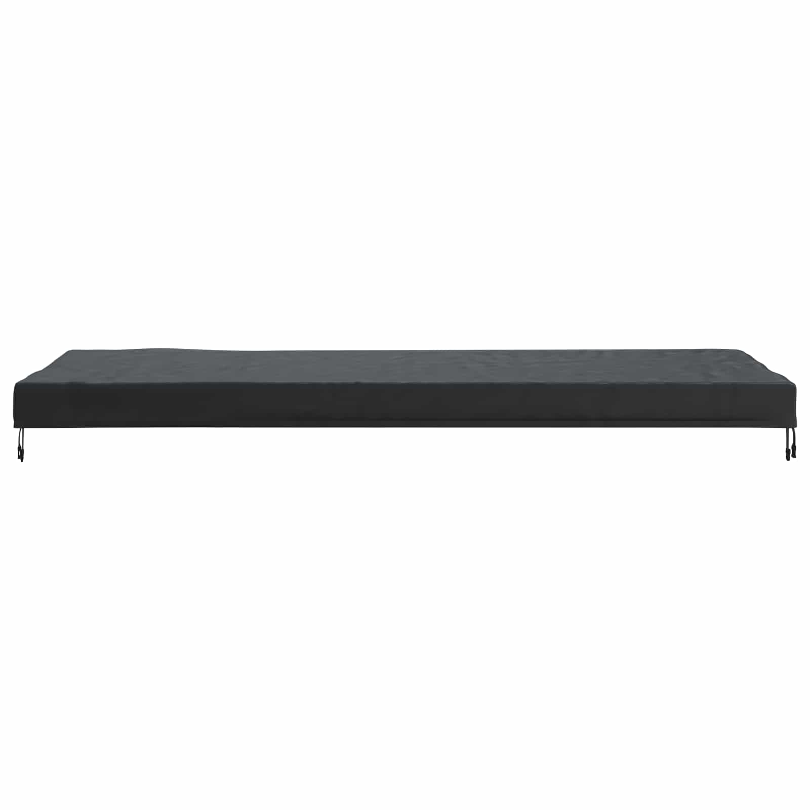 Tafel Dek Effen Zwart 262 x 102 x 15 cm Stof