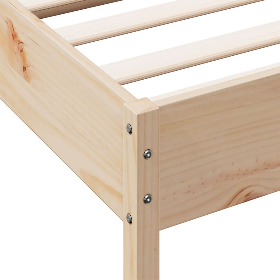 Bedframe zonder matras massief grenenhout 120x200 cm