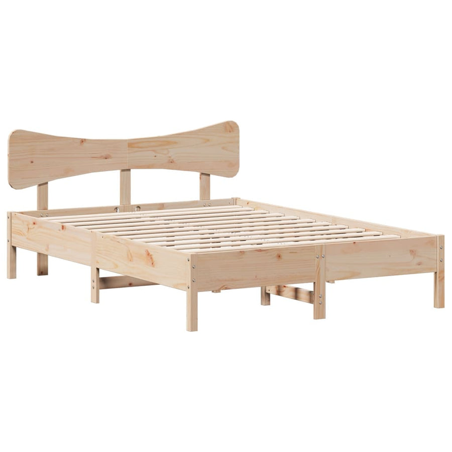 Bedframe zonder matras massief grenenhout 135x190 cm