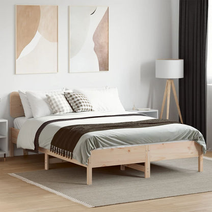 Bedframe zonder matras massief grenenhout 120x190 cm