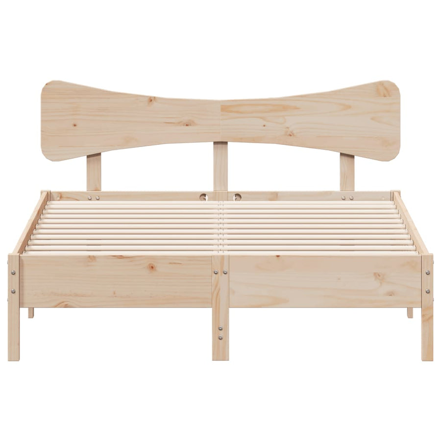 Bedframe zonder matras massief grenenhout 120x190 cm