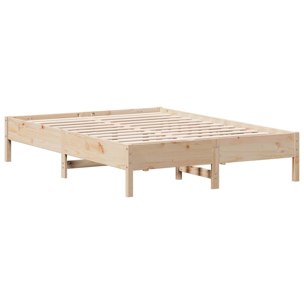 Bedframe zonder matras massief grenenhout 120x190 cm