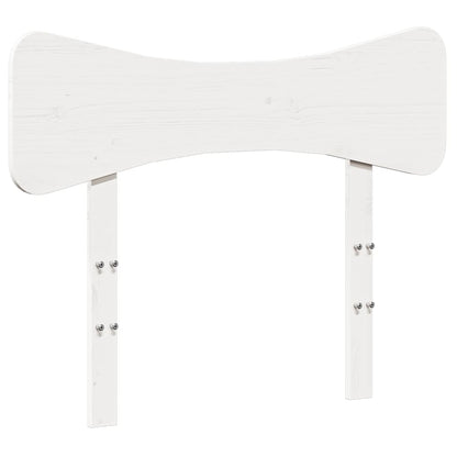 Bedframe zonder matras massief grenenhout wit 90x190 cm
