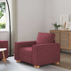 Fauteuil wijnrood 100x78x84 cm stof