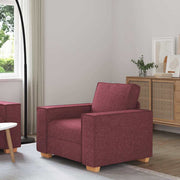 Fauteuil wijnrood 100x78x84 cm stof