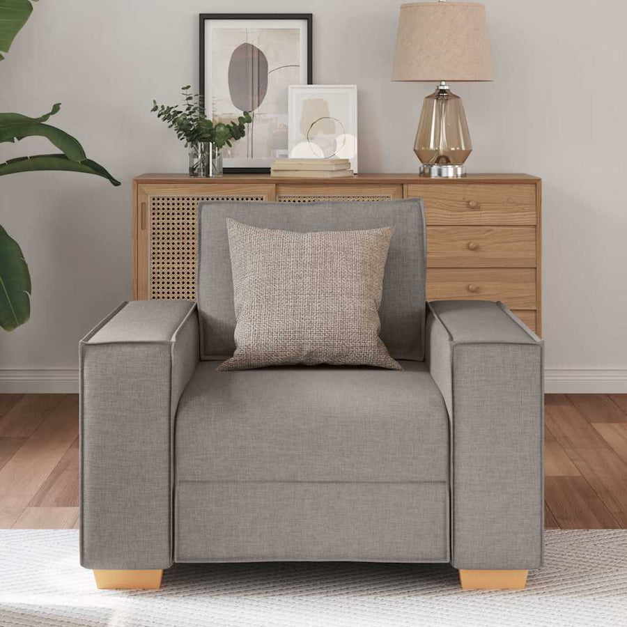 Sofa Stoel Taupe 60 cm Stof