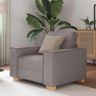 Fauteuil taupe 60x78x84 cm stof