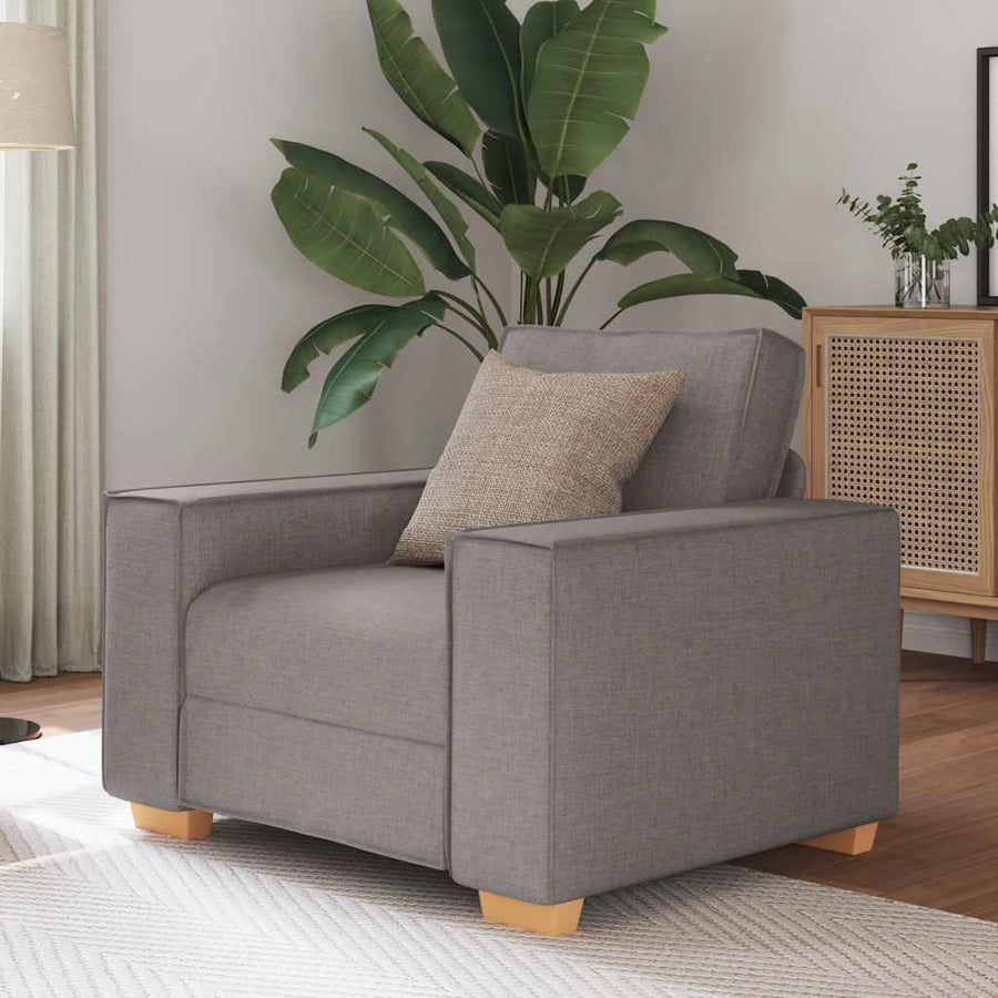 Sofa Stoel Taupe 60 cm Stof