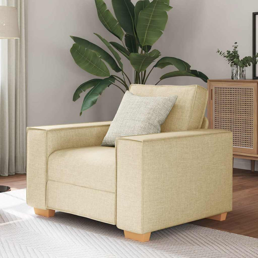 Sofa Stoel Crème 60 cm Stof