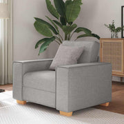 Fauteuil grijs 100x78x84 cm stof