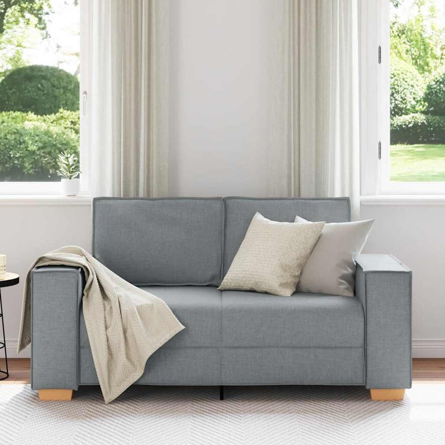 2-zitsbank Lichtgrijs 120 cm Stof