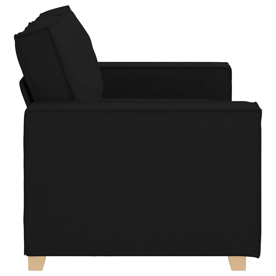 2-zitsbank Zwart 120 cm Stof