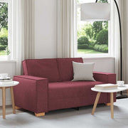 2-zitsbank wijnrood 160x78x84 cm stof