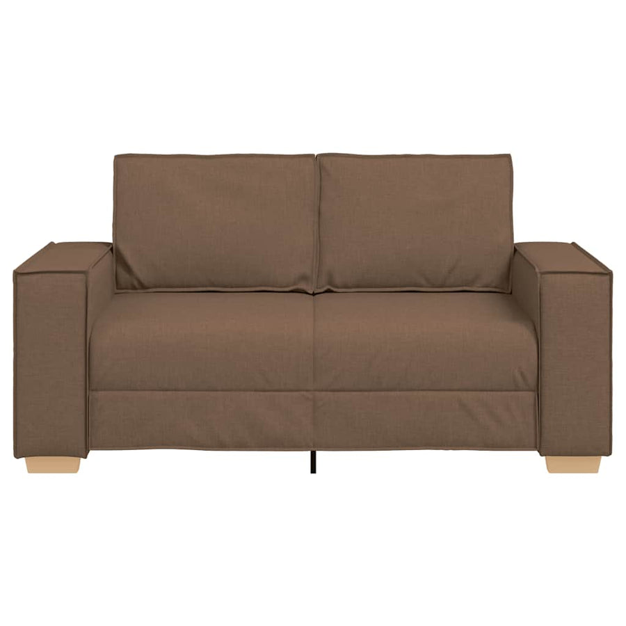 2-zitsbank Bruin 120 cm Stof