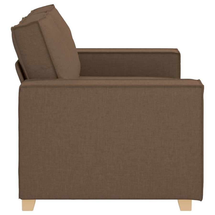 2-zitsbank Bruin 120 cm Stof