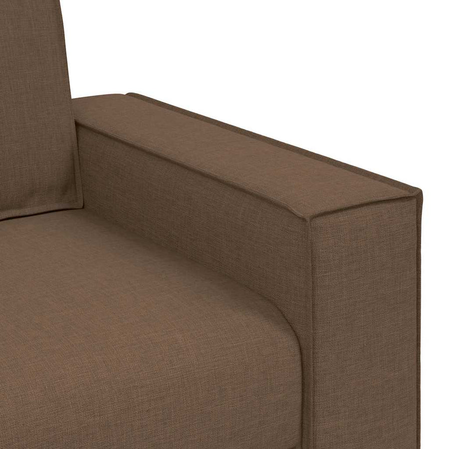 2-zitsbank Bruin 120 cm Stof