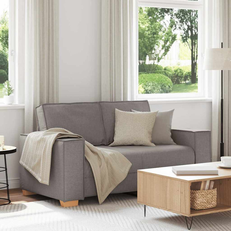 2-zitsbank Taupe 120 cm Stof