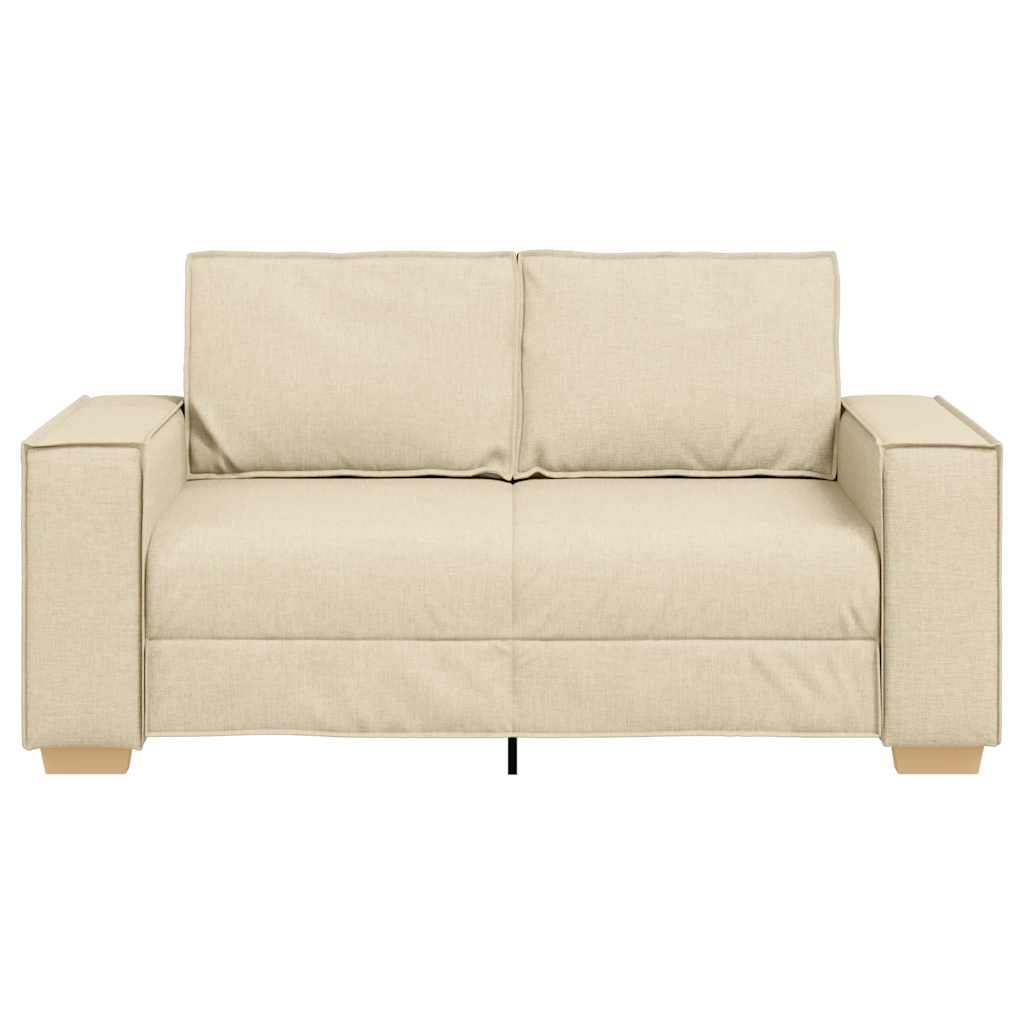 2-zitsbank Crème 120 cm Stof