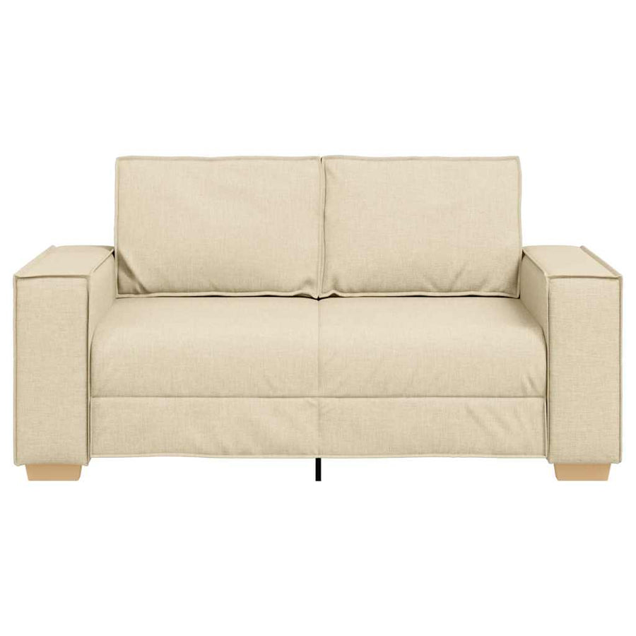 2-zitsbank Crème 120 cm Stof