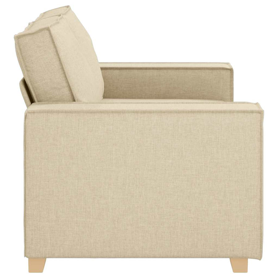 2-zitsbank Crème 120 cm Stof