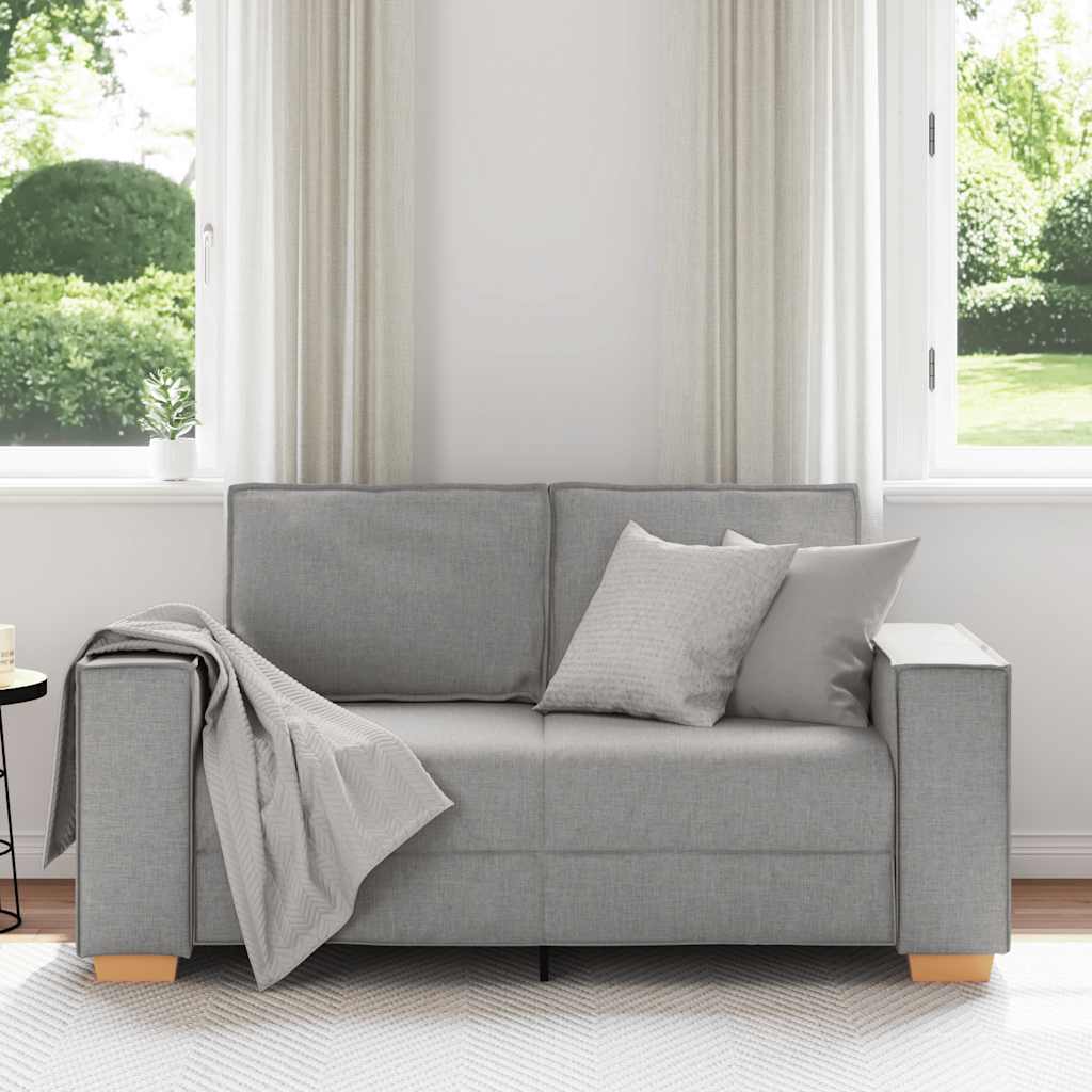 2-zitsbank Wolk Grijs 160x78x84 cm Stof