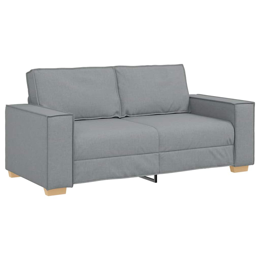 2-zitsbank Lichtgrijs 140 cm Stof