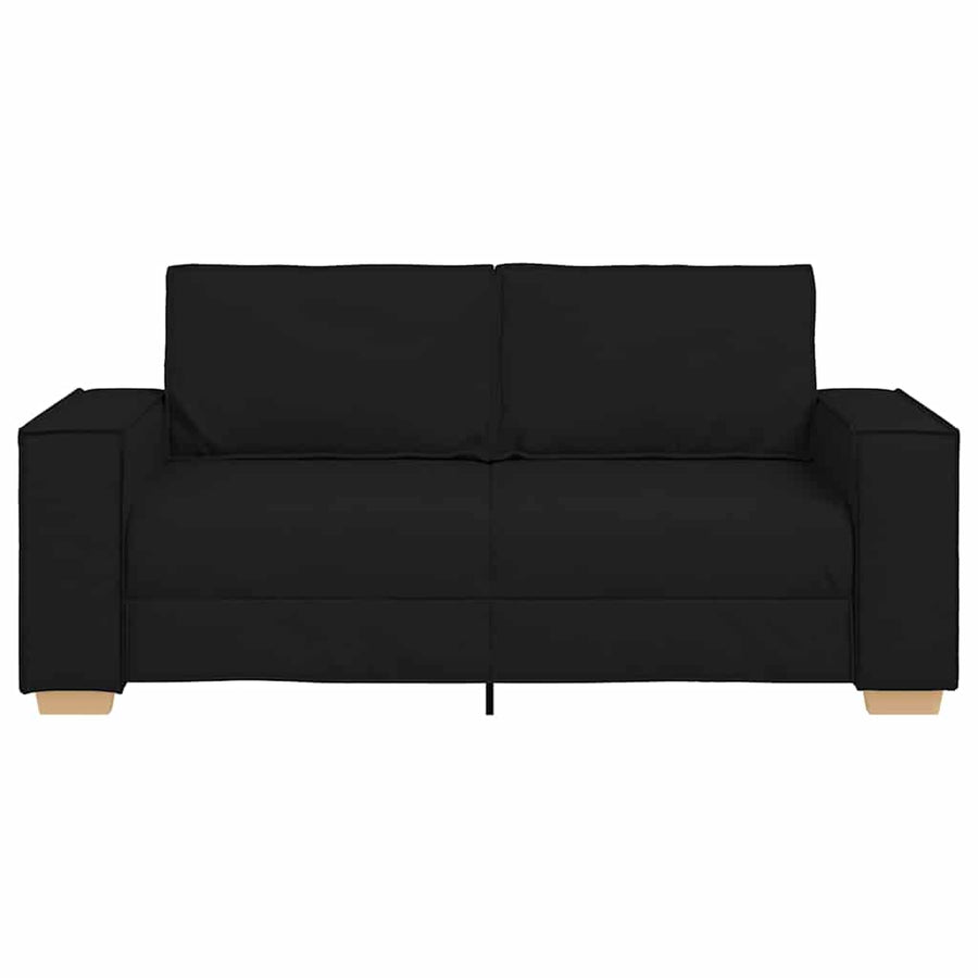 2-zitsbank Zwart 140 cm Stof