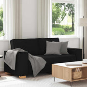 2-zitsbank zwart 140 cm polyester