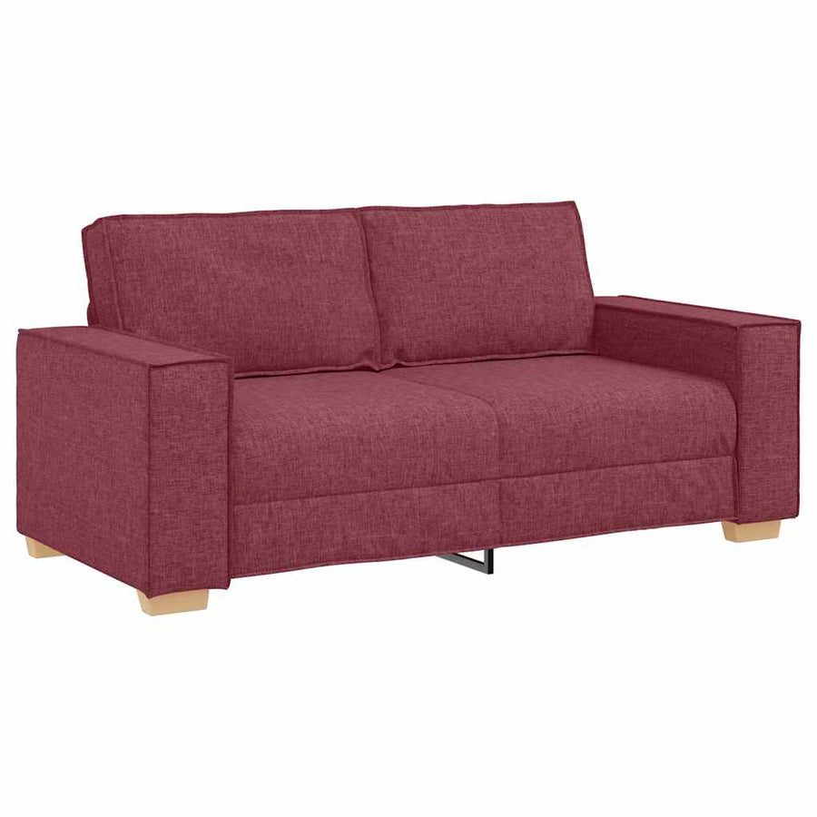 2-zitsbank Wijnrood 140 cm Stof