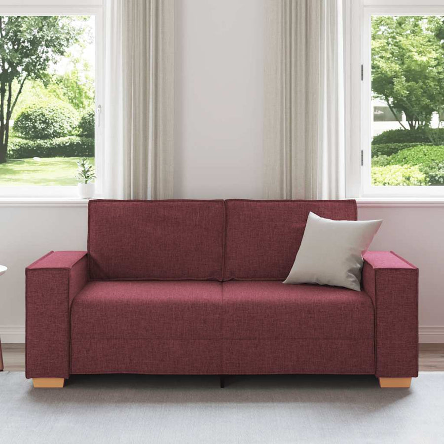 2-zitsbank Wijnrood 140 cm Stof