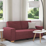 2-zitsbank 140x78x84 cm wijnrood stof