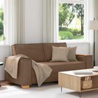 2-zitsbank bruin 140x78x84 cm polyester