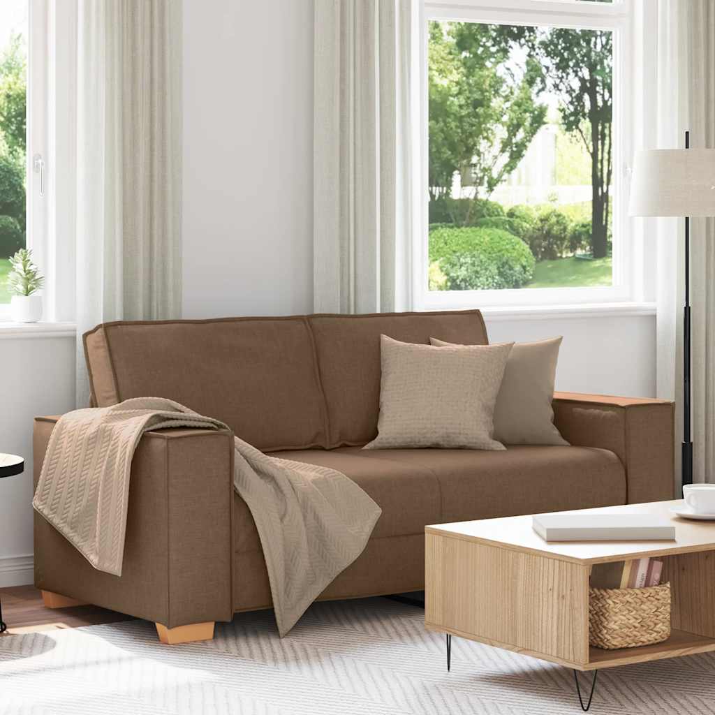 2-zitsbank Bruin 140 cm Stof