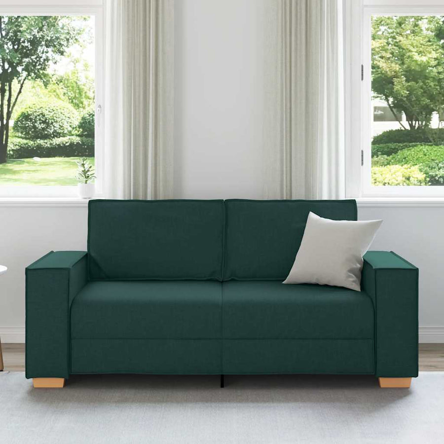 2-zitsbank Donkergroen 140 cm Stof