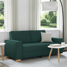 2-zitsbank 140 cm donkergroen polyester