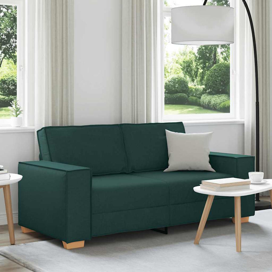 2-zitsbank Donkergroen 140 cm Stof
