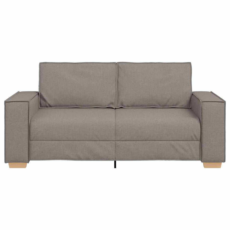 2-zitsbank Taupe 140 cm Stof