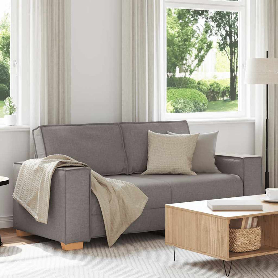 2-zitsbank Taupe 140 cm Stof