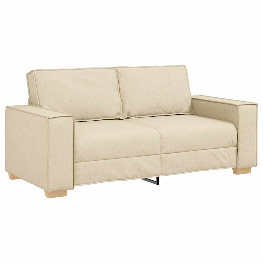 2-zitsbank Crème 140 cm Stof