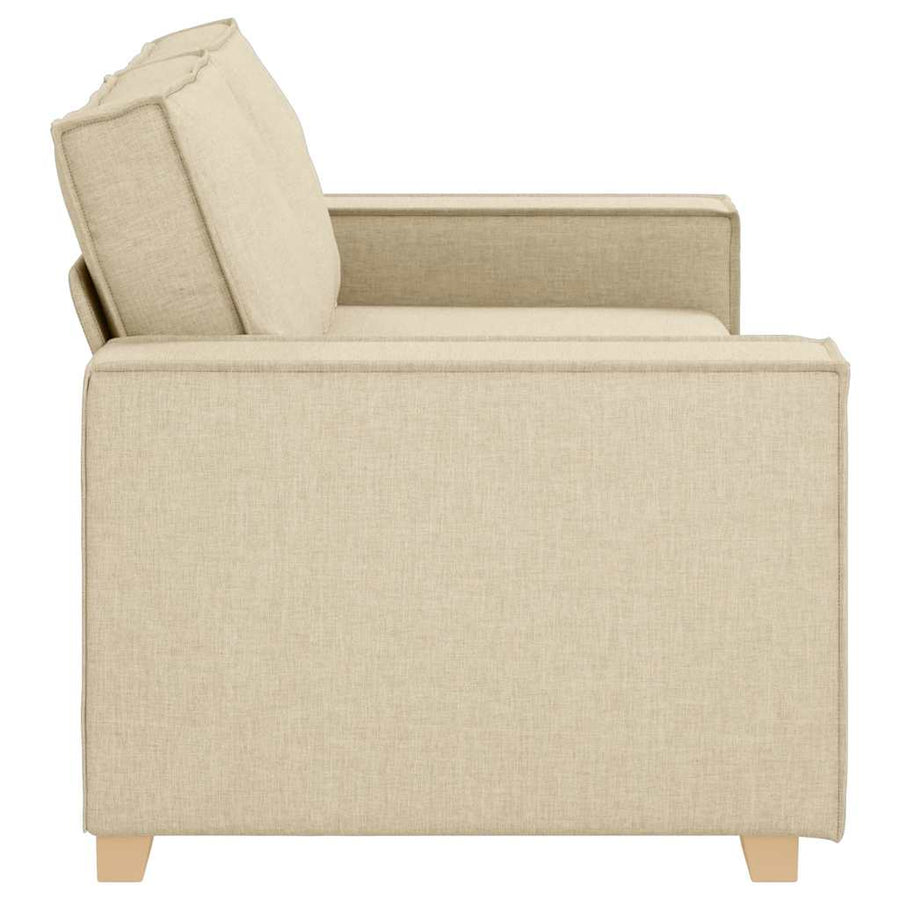 2-zitsbank Crème 140 cm Stof