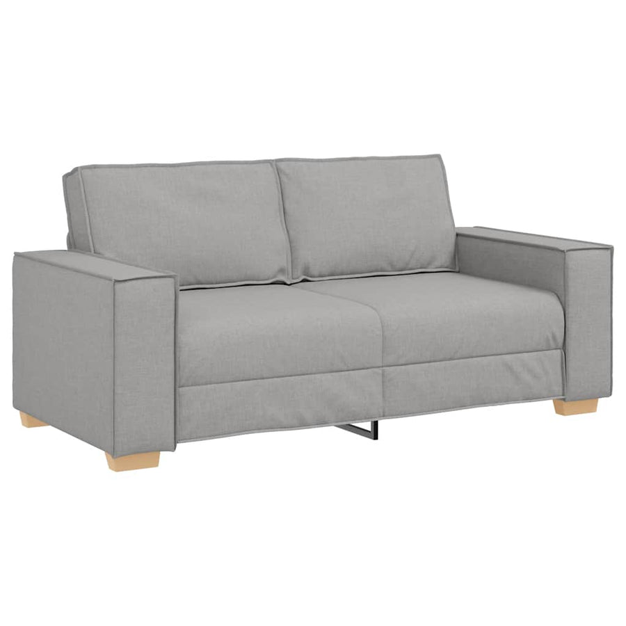 2-zitsbank Wolk Grijs 140 cm Stof