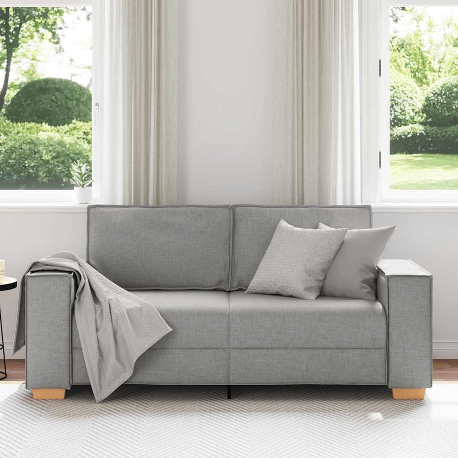 2-zitsbank Wolk Grijs 140 cm Stof