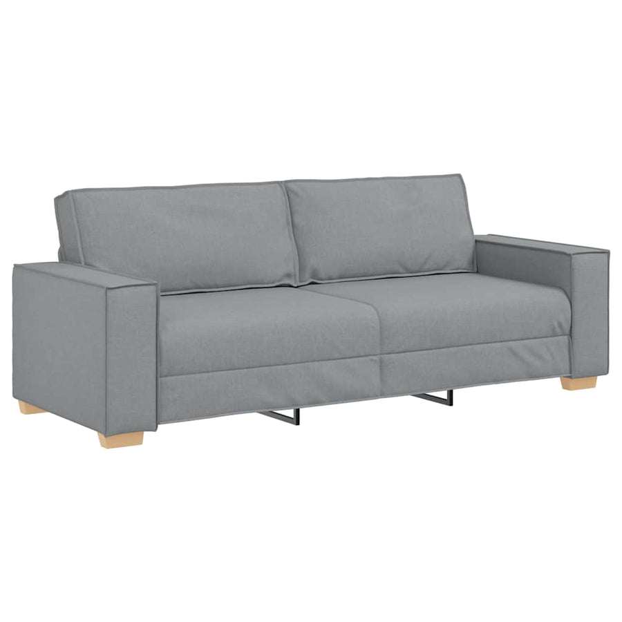 3-zitsbank Lichtgrijs 180 cm Stof