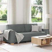 3-zitsbank donkergrijs 180x78x84 cm stof