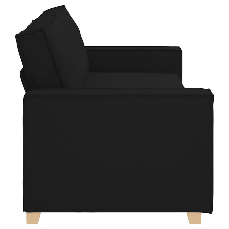 3-zitsbank Zwart 180 cm Stof