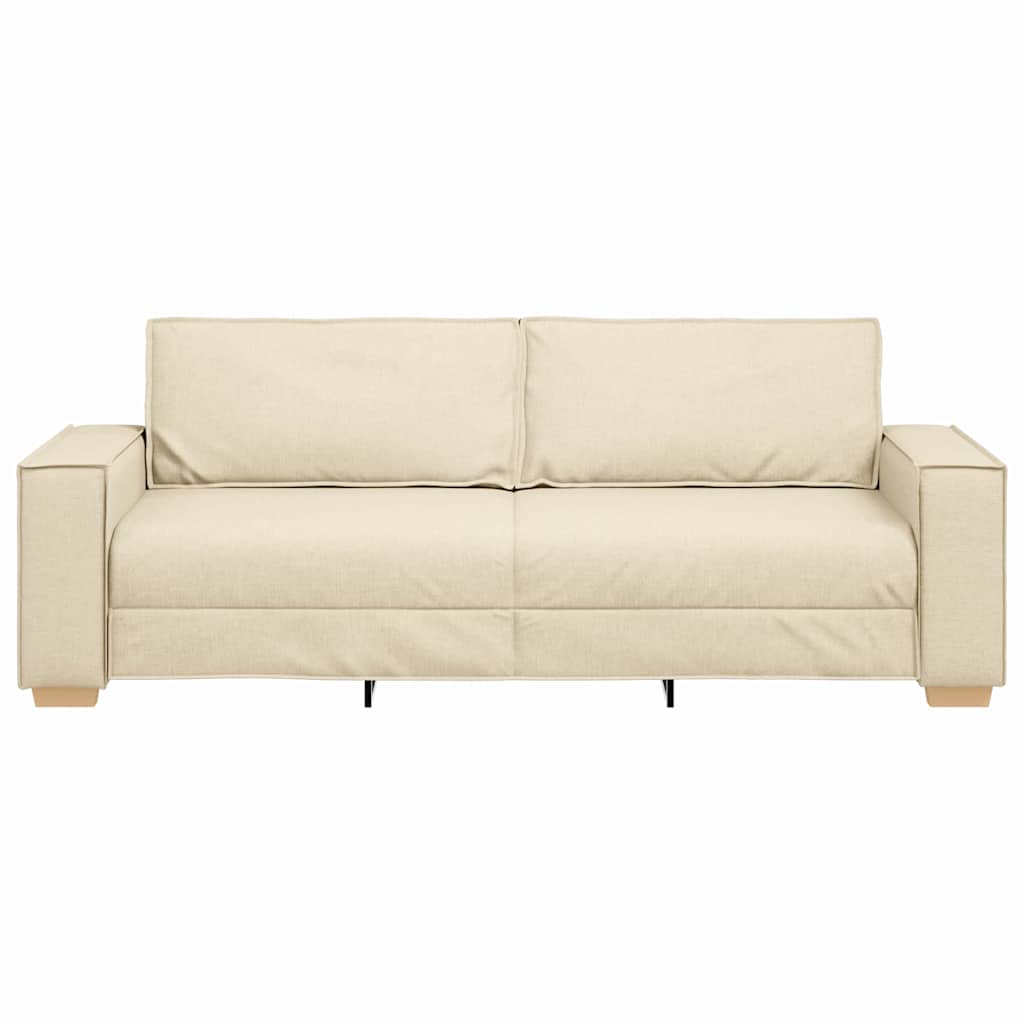 3-Zits Bank Crème 220 cm Stof