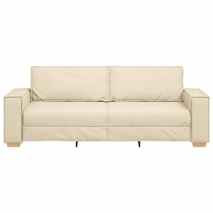 3-Zits Bank Crème 220 cm Stof