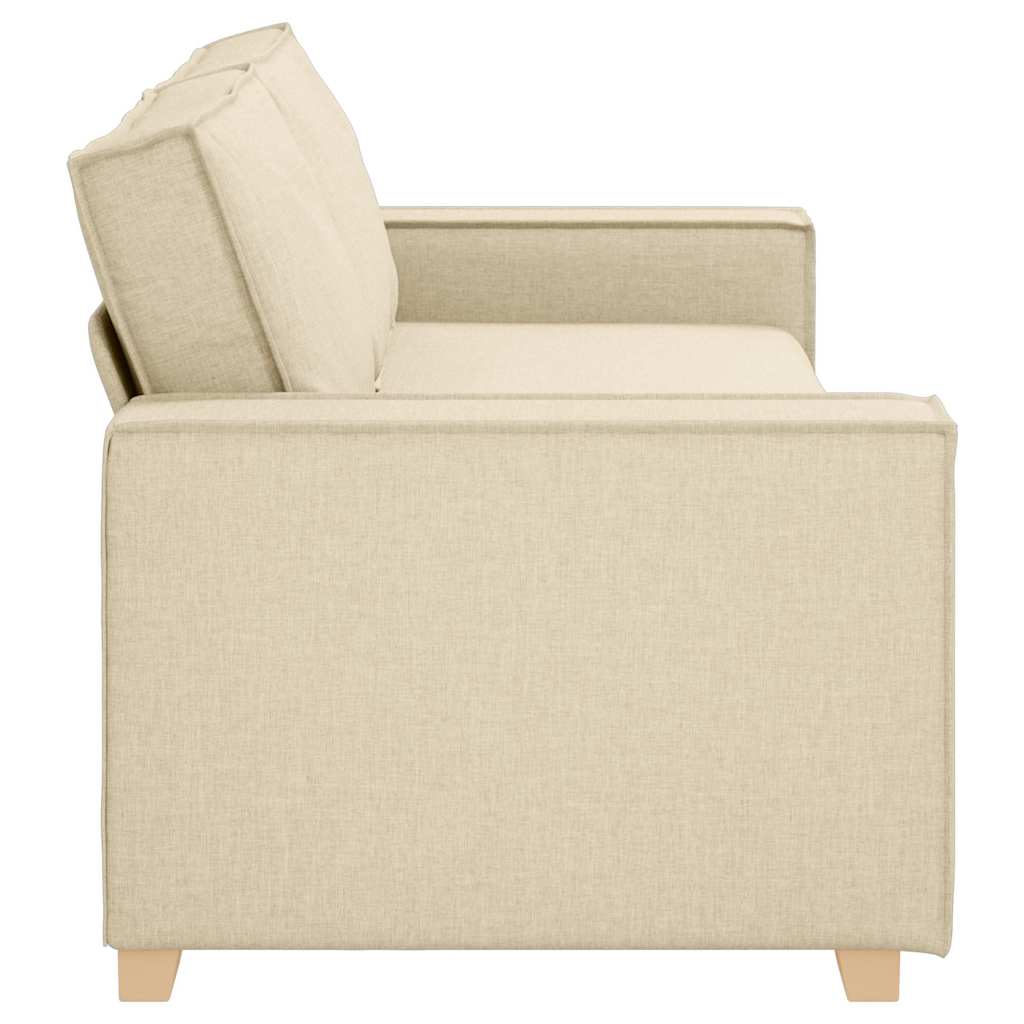 3-Zits Bank Crème 220 cm Stof