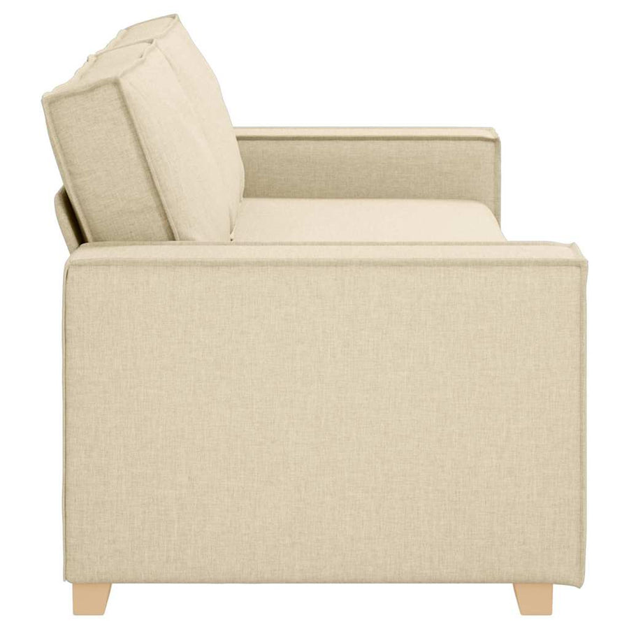 3-Zits Bank Crème 220 cm Stof