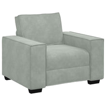 Fauteuil Fluweel 60 cm Lichtgrijs